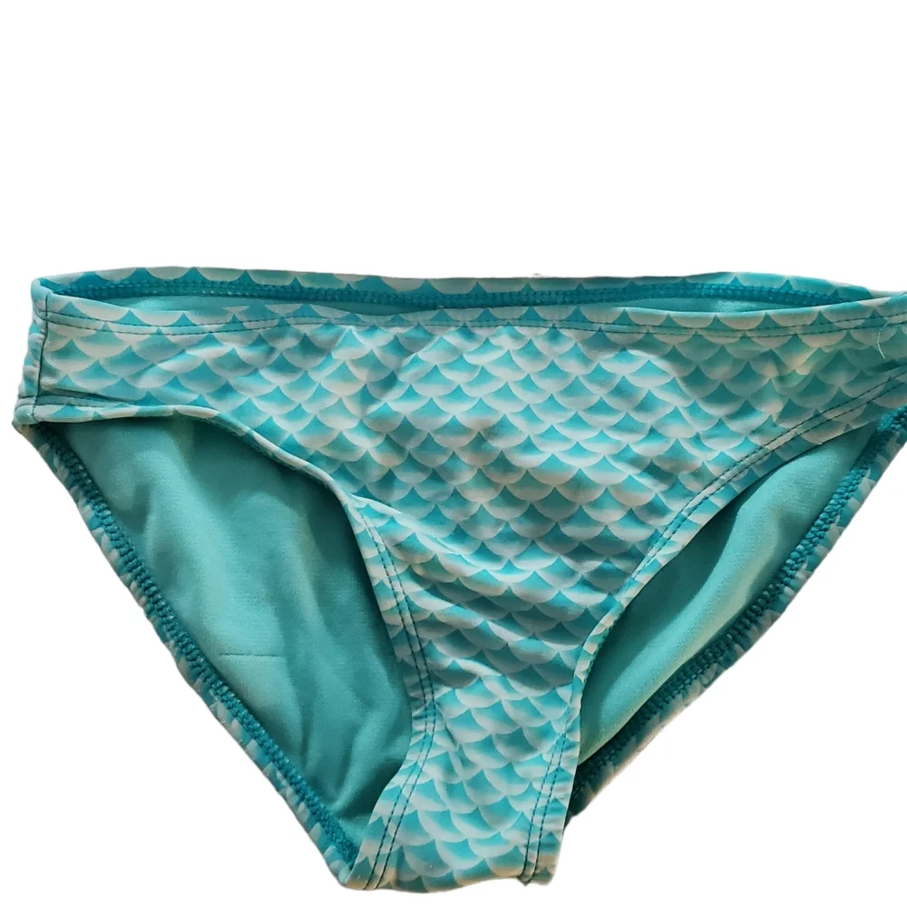 Girls Mermaid On Duty Tankini Black And Turquoise Size‎ L 10/12